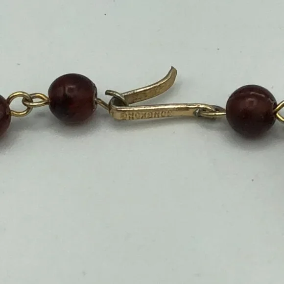 Vintage Plastic Large Beads long Strand Necklace signed Hong Kong - Picture 7 of 9